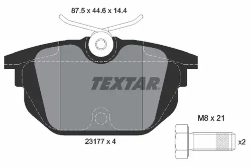 накладки TEXTAR 2317703