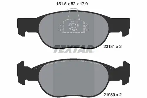 накладки TEXTAR 2318101