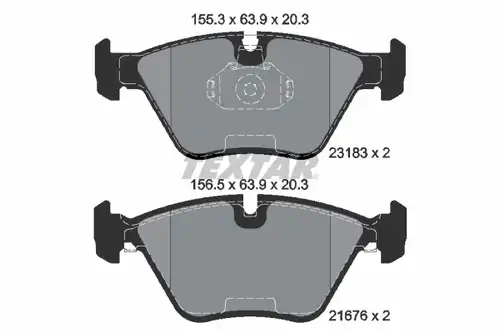 накладки TEXTAR 2318302