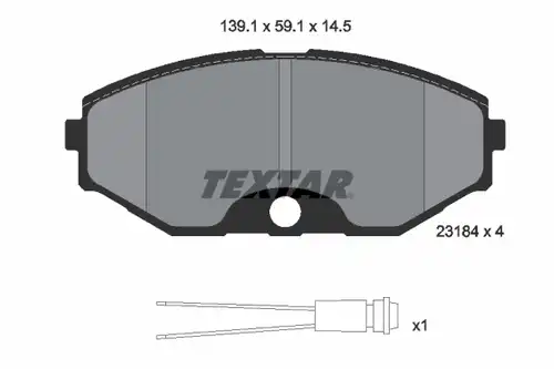 накладки TEXTAR 2318402