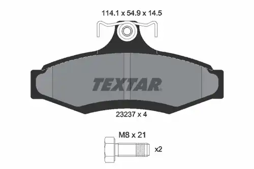 накладки TEXTAR 2323701