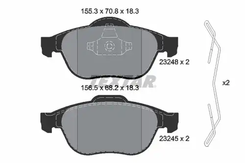 накладки TEXTAR 2324802