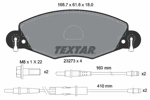 накладки TEXTAR 2327301