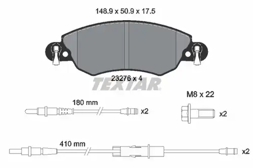 накладки TEXTAR 2327601