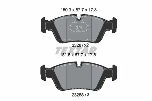 накладки TEXTAR 2328702