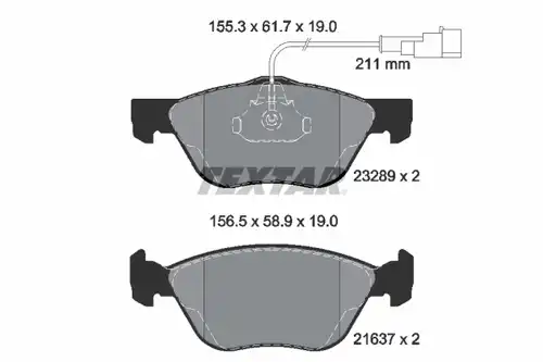 накладки TEXTAR 2328902