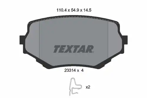 накладки TEXTAR 2331401