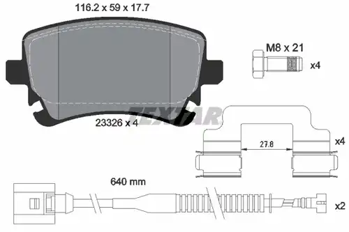 накладки TEXTAR 2332603