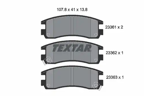 накладки TEXTAR 2336101