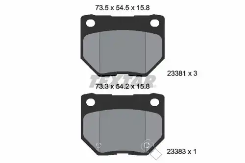 накладки TEXTAR 2338102