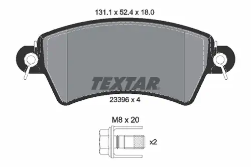 накладки TEXTAR 2339602