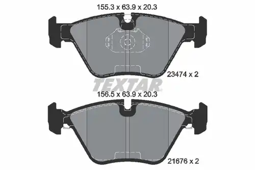 накладки TEXTAR 2347402