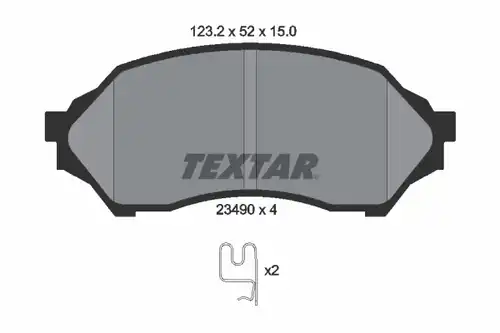 накладки TEXTAR 2349002