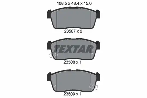 накладки TEXTAR 2350701