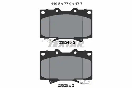 накладки TEXTAR 2352402