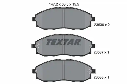 накладки TEXTAR 2353601