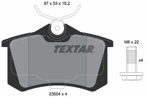 накладки TEXTAR 2355401