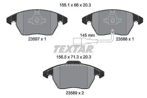 накладки TEXTAR 2358701