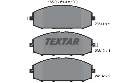 накладки TEXTAR 2361101