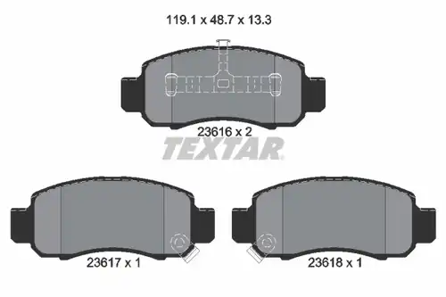 накладки TEXTAR 2361601