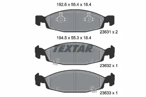 накладки TEXTAR 2363101