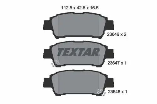 накладки TEXTAR 2364601