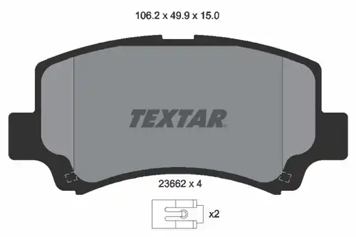 накладки TEXTAR 2366201