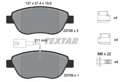 накладки TEXTAR 2370802