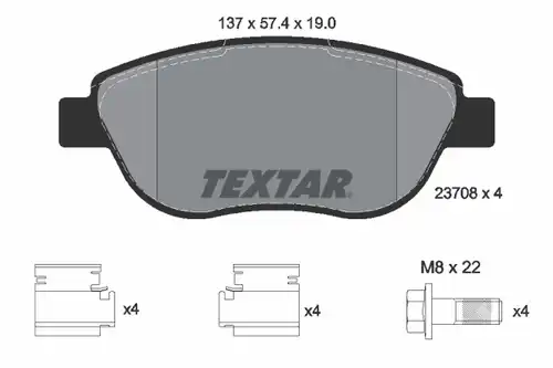 накладки TEXTAR 2370803