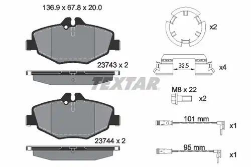 накладки TEXTAR 2374303