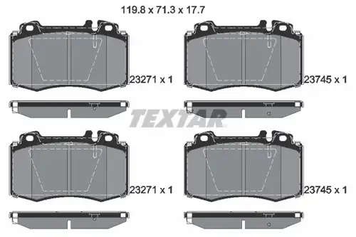 накладки TEXTAR 2374502