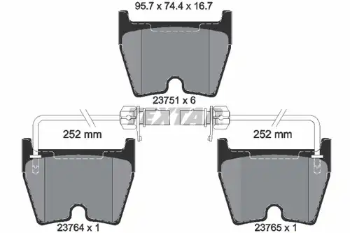 накладки TEXTAR 2375101