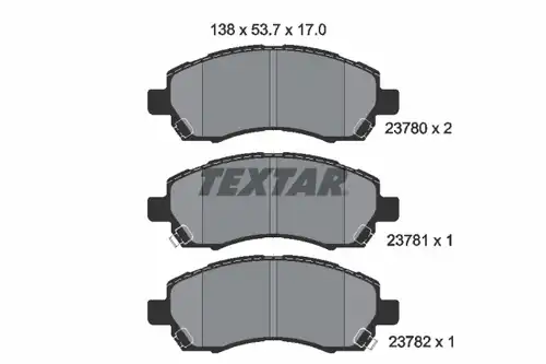 накладки TEXTAR 2378001