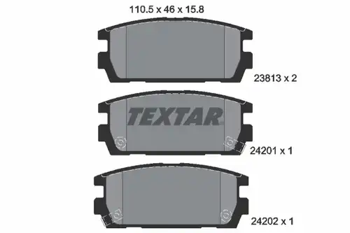 накладки TEXTAR 2381301