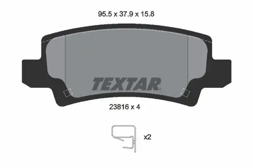 накладки TEXTAR 2381601