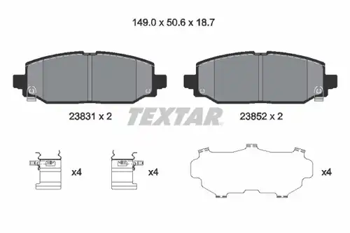 накладки TEXTAR 2383101