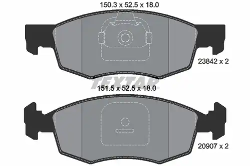 накладки TEXTAR 2384201