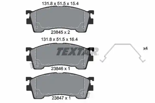 накладки TEXTAR 2384504