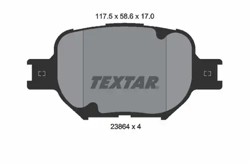 накладки TEXTAR 2386401