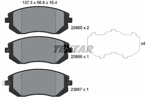 накладки TEXTAR 2386501