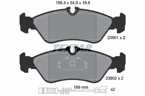 накладки TEXTAR 2390101