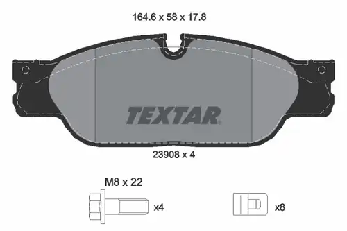 накладки TEXTAR 2390801