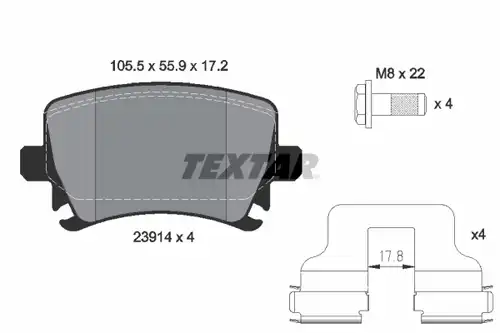 накладки TEXTAR 2391401