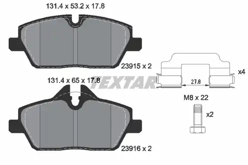 накладки TEXTAR 2391503