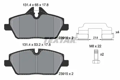 накладки TEXTAR 2391601