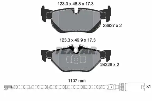 накладки TEXTAR 2392707