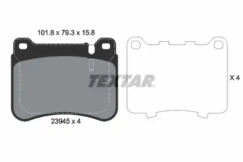 накладки TEXTAR 2394501