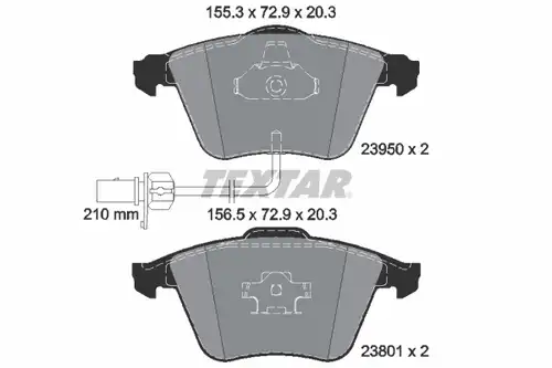 накладки TEXTAR 2395001