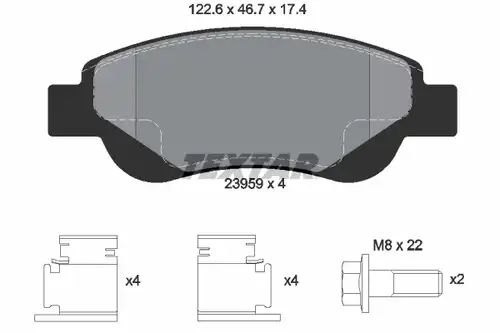 накладки TEXTAR 2395901