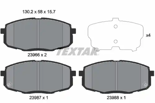 накладки TEXTAR 2396601